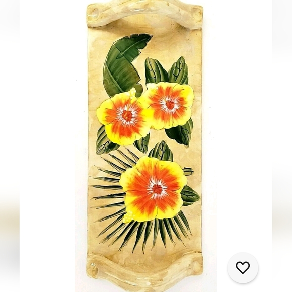 Vintage Royal Palm Ceramic AppetizerTray. - Picture 10 of 11